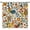 Chicken-A, variant on Vintage Farm Rooster Chicken Light Filtering Curtain Panels, Window Treatments for Bedroom, Living Room & Cafe, 52 x 63 Inches