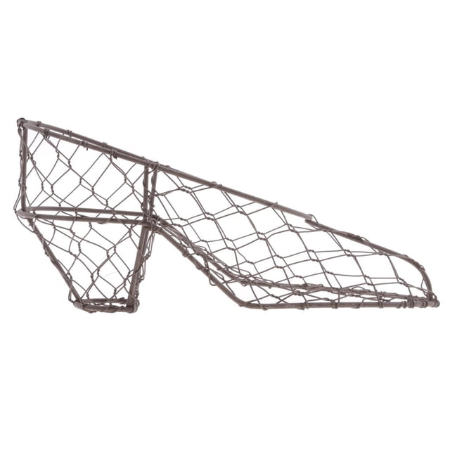 GROWTH TANK 27cm Shoes Shape Iron Wire Frame Pot Rack Wedding Garden Decor NEW