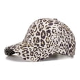 thumbnail image 4 of DHFJKG Women Leopard Baseball Cap Breathable Beach Sun Hat Adjustable Summer Curved Brim Cap, 4 of 9