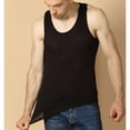 thumbnail image 2 of SWSMCLT Men's Tank Top Soft Top Sleeveless Casual Basic Fall Spring Workout Plus Size Home Spandex Summer Vest Black X-Large, 2 of 4