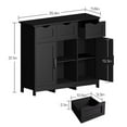 thumbnail image 4 of Tcbosik Buffet Sideboard with 2 Doors and 3 Drawers, Coffee Bar Cabinet with Adjustable Shelves, Free Standing Storage Cabinet, Accent Cabinet for Kitchen, Living Room, Dining Room, Black, 4 of 6