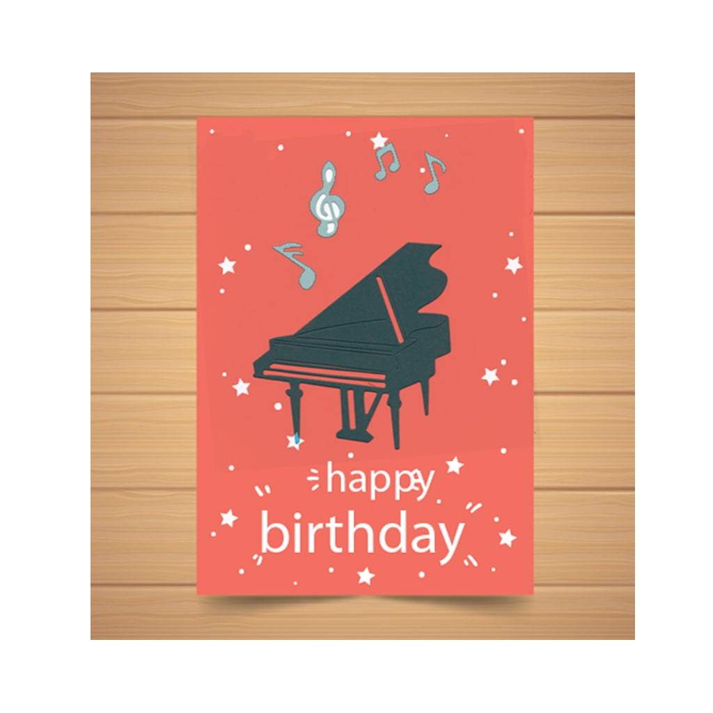 Piano Shape Metal Cutting Die - Carbon Steel Stencil For Scrapbooking & Card Making