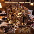 thumbnail image 4 of MOJINO Miniature House Kit Dreamy Study DIY, Birthday Gifts for Adults, DIY Miniature House Kit, Mini House Kit for Beginners, Ideal Gifts for Birthday and Christmas, 4 of 6