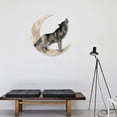 thumbnail image 4 of Escultura de pared de lobo Sunnimix 35x35 cm, 4 of 8