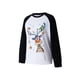 thumbnail image 3 of VISgogo Mujer Primavera Otoño Casual Pullover Manga Larga O Cuello Deer Print Patchwork Sudadera VISgogo moda, 3 of 9