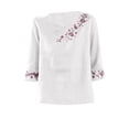 thumbnail image 5 of Womens Shirts Short Sleeve Kelon Womens Blouses Short Sleeve Shirts Cowl Neck Linen Cotton Dressy Casual Trendy Clothes Loose Fit Shirts Business Dressy Casual 2026, 2XL, 5 of 6