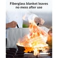 thumbnail image 6 of Fire Blanket Fiberglass Fire Suppression Blanket for Emergency Surival Emergency Blanket with Flame retardant protection and Heat insulation Survival Blanket for Home (4PACK), 6 of 8