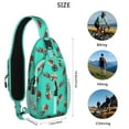 thumbnail image 5 of Summer Yellow Pineapple Sling Backpack, Tropical Hawaiian Fruit Print Crossbody Daypack with Exotic Flowers and Fresh Plant Design, 5 of 6