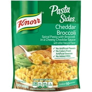 Knorr Pasta Sides Cheddar Broccoli Fusilli, Cooks in 10 Minutes, No Artificial Flavors, No Preservatives, No Added MSG 4.3 oz