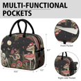 thumbnail image 6 of Lunch Bag Lunch Box for Women Reusable Insulated Lunch Cooler Bags,Large Capacity for Work Travel Picnic,Water-Resistant Halloween Lunch Tote Bag Gifts for Woman Mom Black, 6 of 6