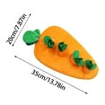 thumbnail image 2 of Interactive Dog Enrichment Toy Function Squeaky Carrot Snuffle Mat Feeding Game For Mental Stimulation And Anxiety, 2 of 4