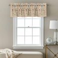 thumbnail image 3 of Insects Valance Curtain Retro Butterfly Dragonfly Ladybug Beetle Linen Texture Window Valances Rod Pocket Short Curtains Window Treatments for Kitchen Bedroom Bathroom Laundry 42" x 18", 3 of 9