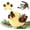 Goldfinch, variant on Toys Flapping Bird (No Flying),Rechargeable -Activated Interactive with Lifelike Chirp for Indoor Cats & Kittens Exercise (Goldfinch