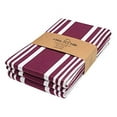 thumbnail image 4 of Urban Villa Kitchen Towels 100% Cotton Pack of 3, Highly Absorbent Quick Drying Super Soft Premium Dish Towels 20x30 Inch for Kitchen with Hanging Loop Hand & Tea Towels - Wine/White, 4 of 5