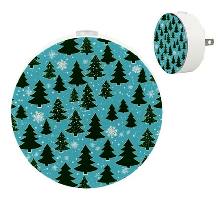 

YZUOUZY Lamp for Bedroom Small Lamp Bedroom Lamps Set of 2 Green Silhouettes Fir Trees Pines
