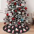 thumbnail image 4 of KLL 30" Christmas Tree Skirt Chemistry Tools 1 Xmas Tree Skirts Mat for New Year Xmas Holiday Party Indoor Outdoor Home Decoration, 4 of 5