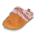 thumbnail image 3 of Floopi House Slippers for Women Fur Lined Clog w/ Aztec Trim Bedroom Slip Ons, 3 of 8