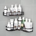 thumbnail image 3 of Estante de almacenamiento para inodoro, estante de baño, estante esquinero sin taladro, soporte de estante montado en la pared para ducha, organizador de accesorios de baño, champú, 3 of 5