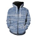 thumbnail image 1 of Sudadera con capucha y cremallera de estilo francés a rayas para hombre, sudaderas casuales de moda con estampado 3D genial para adolescentes, camisetas divertidas de manga larga 2024., 1 of 6