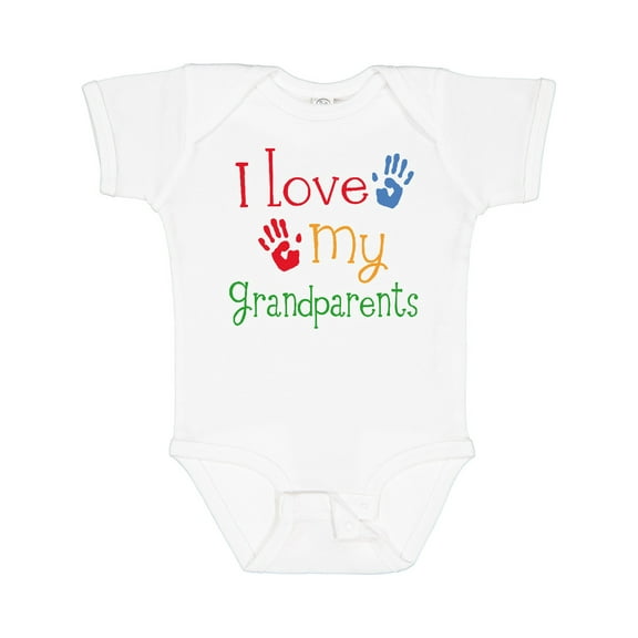 Inktastic I Love My Grandparents Boys or Girls Baby Bodysuit