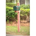 thumbnail image 2 of Architectural Mailboxes Cedar Deluxe No Dig, Drive-In Wooden Mailbox Post in Aromatic Cedar, 2 of 12