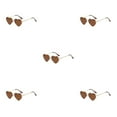thumbnail image 1 of Gafas de sol en forma de corazón Sonducket con montura de metal dorado y lentes Tac, 1 of 6