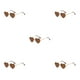 thumbnail image 1 of Gafas de sol en forma de corazón Sonducket con montura de metal dorado y lentes Tac, 1 of 6