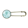 thumbnail image 1 of Broche de Metal antiguo Unbranded crisantemo arte abstracto, 1 of 3