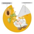 thumbnail image 4 of Kll 36" Christmas Tree Skirt Sunflower Gnomes Xmas Tree Skirts Mat For New Year Xmas Holiday Party Indoor Outdoor Home Decoration, 4 of 9