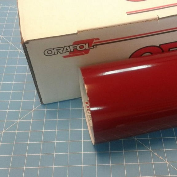 Burgundy 24" x 10 Ft Roll of Glossy Oracal 651 Vinyl for Craft Cutters and Vinyl Sign Cutters