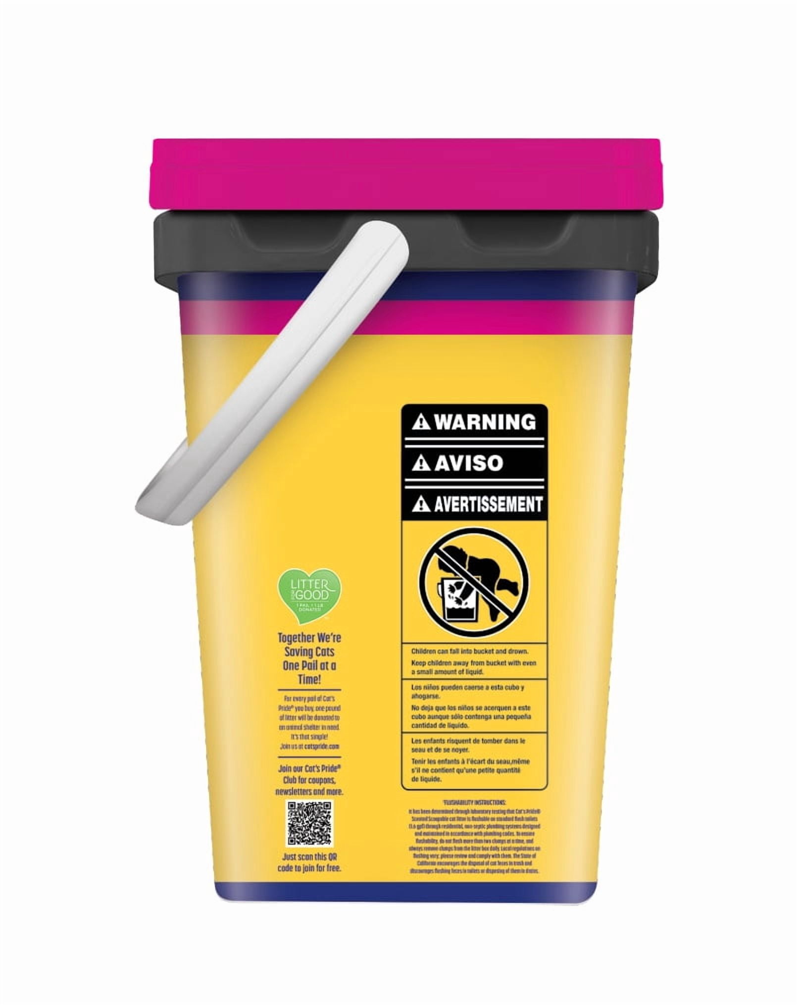 Cat's Pride Scented Scoopable Lightweight Cat Litter 20lb Pail