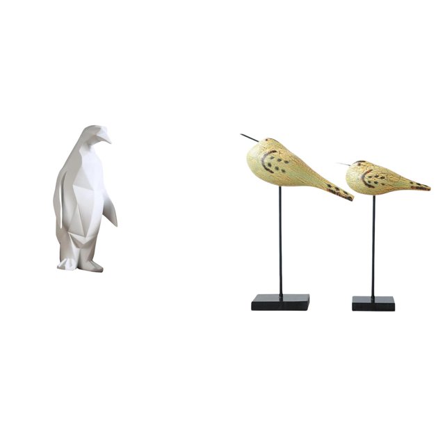 Escultura de pingüino,Escultura de pingüino para decoración nórdica del hogar,Estatuas de pájaros,Estatuas de pájaros de madera,decoración del hogar,decoraciones de pájaros,Figuras de