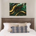 thumbnail image 4 of Hirioo Green Marble Print Tapestry Lightweight Fabric for Bedroom Aesthetic Home Wall Dorm Décor Living Room Decor 29x37 Inch, 4 of 8