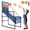 Blue, variant on CZBZ Basketball Arcade Game, Foldabump, Basketball Shooting Gamele Indoor Basketball Hoop with 2 Balls