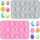 thumbnail image 1 of Silicone Molds, 12 - Cavity with Easter - themed Shapes like Eggs, Bunnies and Baskets, for Baking, Chocolate - making and Crafts, 1 of 5