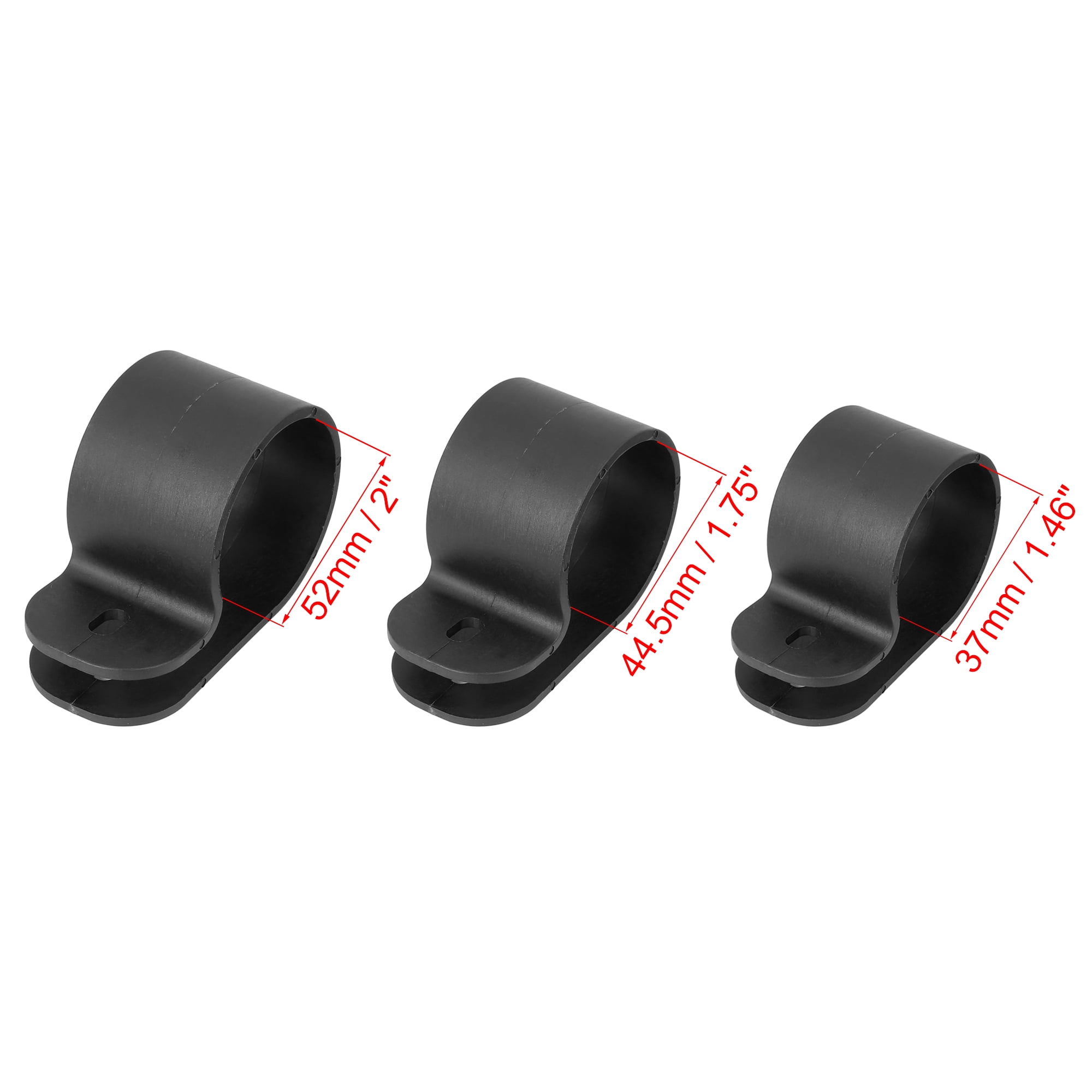 Unique Bargains 2" 1.75" 1.46" Round Roll Cage UTV Rear View Center Side Mirror Set Black for Polaris for Kawasaki