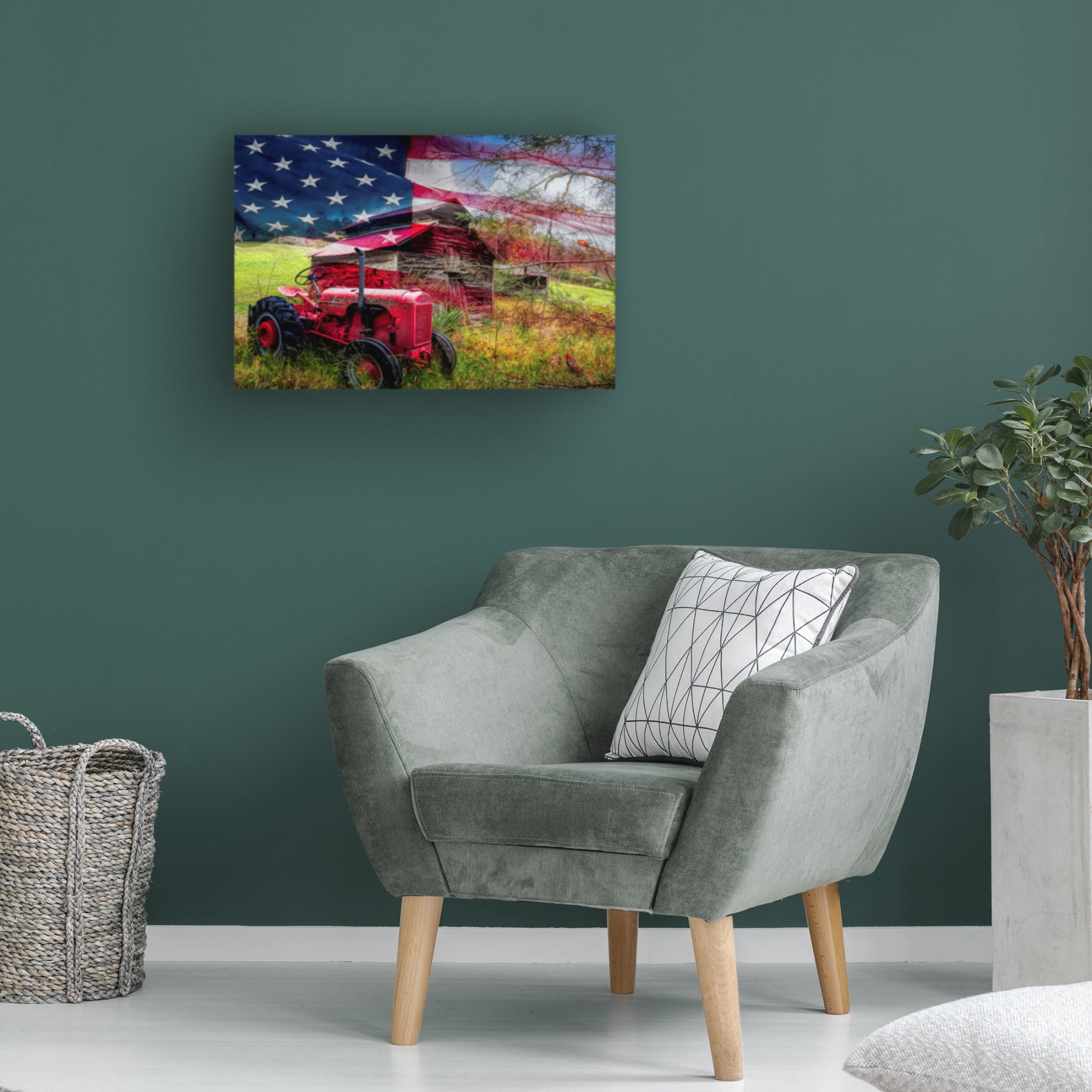 Canvas Wall Art - Celebrate Life Gallery 'Stars and Stripes Forever' Wall Art for Living Room, Bedroom, or Office Décor by Trademark Fine Art - 19 x 12 Inches