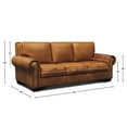 thumbnail image 4 of GTR Leather Valencia 100% Top Grain Hand Antiqued  Traditional Sofa, 4 of 5