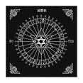thumbnail image 1 of Decoración Paño de tarjeta de Tarot cuadrado Paño de cubierta de adivinación de rejilla de cristal de Tarot de pentáculo Tmvgtek Original, 1 of 9