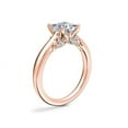 thumbnail image 2 of 2.20 Ct Princess Cut New Design Solitaire with Accents Moissanite (D/VVS1) Wedding Ring for her in 14K Rose Gold Ring Size 7.5 by Diamond-Capitals, 2 of 8