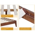 thumbnail image 5 of Acacia Emery Solid Wood Bed Frame with Headboard, Signature Headboard Wood Bed, King - Walnut, 5 of 8