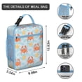 thumbnail image 3 of Marine Adorable Crab Lunch Box Insulated Lunch Bag Box Women Men Reusable Cute Insulated Lunch Box for Commuters Cooler Tote Bag Lunchbox for Office School Picnic, 3 of 6