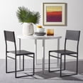 thumbnail image 4 of SAFAVIEH Layne Modern Style Dining Chairs, Black, Set of 2 (18 in. W x 18.8 in. D x 35 in. H), 4 of 13