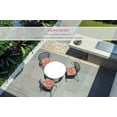 thumbnail image 2 of FBTS Prime 16x17 inch All-Weather Orange Geometric Outdoor Seat Pads, Pack of 4, 2 of 7