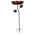 thumbnail image 3 of Comedero para pájaros con bandeja decorativa y elegante comedero para pájaros con estaca para jardín, ideal para patio, porche y jardín exterior., 3 of 8