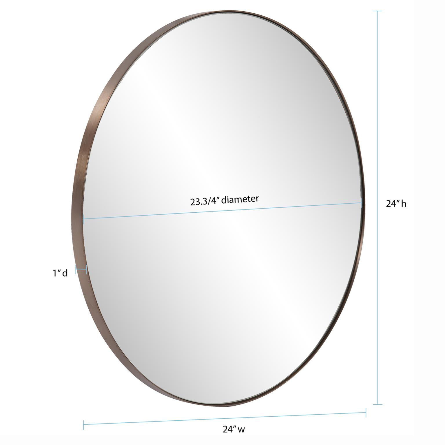 Tyler Dillon Stainless Steel Framed Wall Mirror, Van Buren Collection