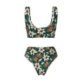 thumbnail image 5 of Daiia Lilies Flowers Women's Bikini Set Two Piece Swimsuit High Waisted Bikini Adjustable Straps Bikini Perfect for Beach, Pool, and Summer Vacation-X-Large, 5 of 9