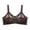 Coffee, variant on Womens Plus Size Wireless Comfort Everyday Bra Full Coverage Lace Minimizer Black Adjustable Straps Nylon Spandex S-XXXXXL 44C-50D 1 Pack,Size XL