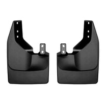 WeatherTech Custom No Drill Splash Guard MudFlaps compatible with 2021-2024 Ford Bronco, Rear Pair - Black
