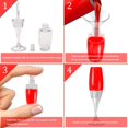 thumbnail image 3 of De Tubos De Brillo De Labios Vacíos De 8Ml, Minitubos Creativos De Brillo De Labios En Forma De Copa De Vino, Botellas Rellenables, Contenedores De Esmalte De Labios Para Niñas Y Mujeres 10 Uds Vogacara CE005875-00, 3 of 6
